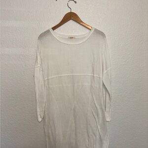 Free People White Knit Sweater